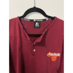 VTG Team Starter FSU Seminoles Football Casual Active College Sports Men Large